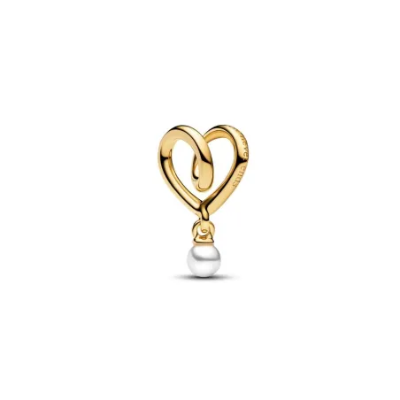 Charm Colgante Pandora Corazón Envuelto y Perla 764138C01
