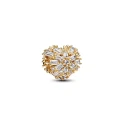 Charm Pandora Corazón Brillante Baño Oro 764240C01