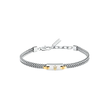 Pulsera Maserati Iconic Plateada y Dorada Hombre JM425AVD103