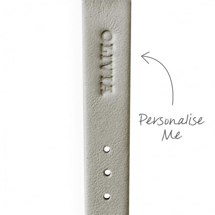 Reloj señora OLIVIA BURTON. Gris y esfera oro rosado