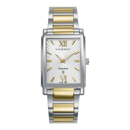 Reloj Viceroy Swiss Made Plateado y Dorado Hombre Analógico 45121-83