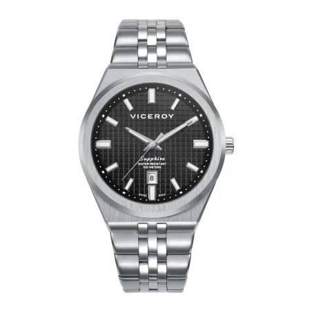 Reloj Viceroy Swiss Made Plateado y Negro Analógico Hombre 45115-57