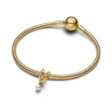 Charm Colgante Pandora Corazón Envuelto y Perla 764138C01