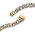 Pulsera Pandora Ancha Brillante Baño Oro 563539C01