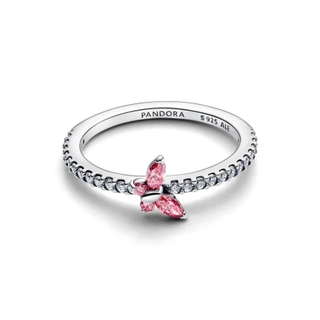 Anillo Pandora Mariposa Rosa Brillante 194269C02