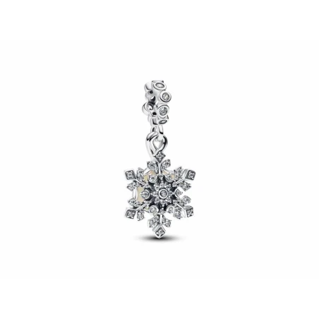 Charm Colgante Doble Pandora Copo de Nive Opalescente 794142C01
