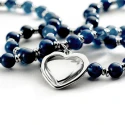 Collar Largo Agatha Paris Be Corazón Baño Plata 02651433-108-TU