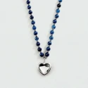 Collar Largo Agatha Paris Be Corazón Baño Plata 02651433-108-TU