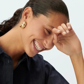 Pendientes Largos Agatha Paris Be Baño ORo y Circonitas... 2