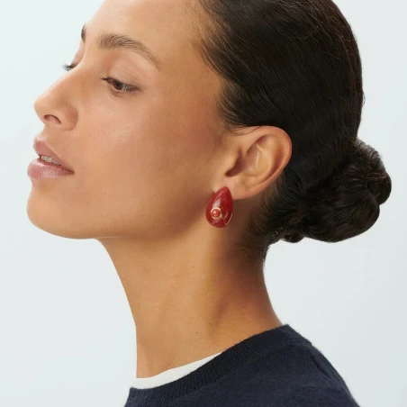 Pendientes Largos Agatha Paris Be Rojo 02380765-322-TU