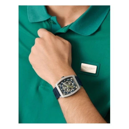 Reloj Aston Martin Fórmula 1 Azul y Plateado Automático Hombre MTRT1F503