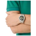 Reloj Aston Martin Fórmula 1 Plateado y Negro Multifunción Hombre MTRI1F505