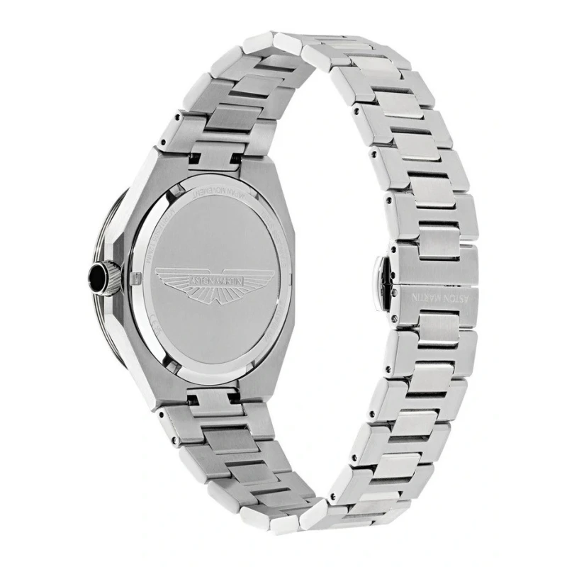 Reloj Aston Martin Fórmula 1 Plateado y Negro Multifunción Hombre MTRI1F505