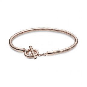Pulsera Pandora Moments en Pandora Rose Cadena de Serpiente Cierre en T 599087C00