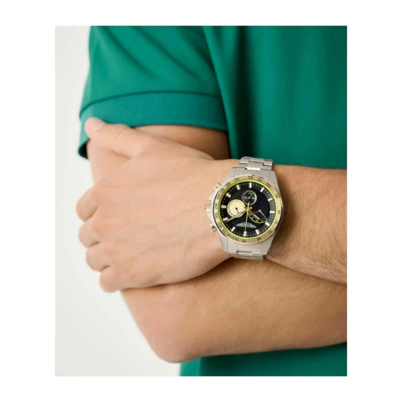 Reloj Aston Martin Fórmula 1 Plateado y Azul Multifunción Hombre MTRH1F505