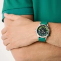 Reloj Aston Martin Plateado y Verde Analógico Hombre MTIZ1F503