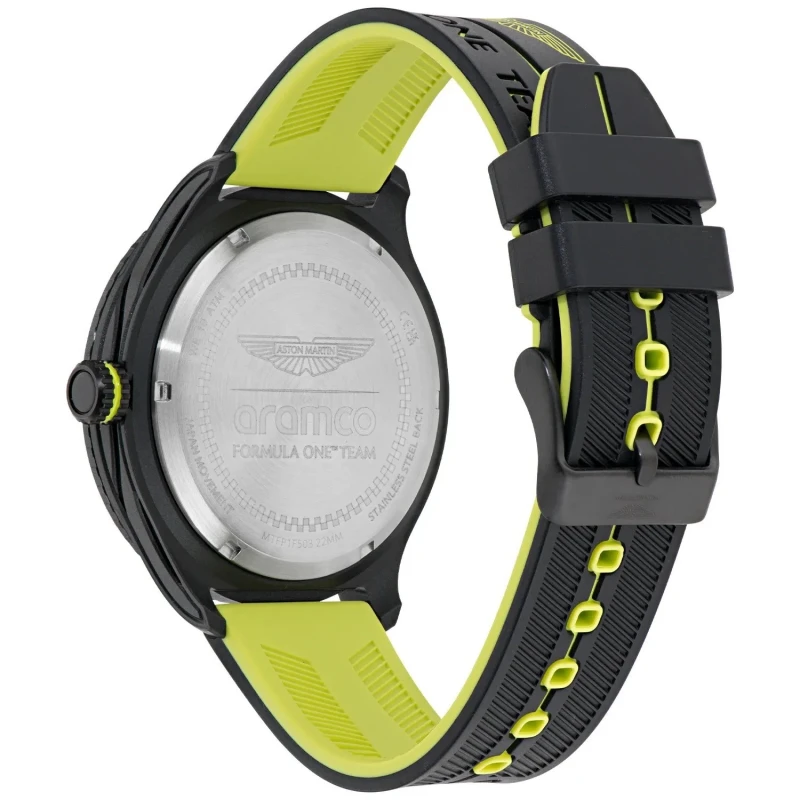 Reloj Aston Martin Fórmula 1 Negro y Verde Multifunción Hombre MTFP1F503