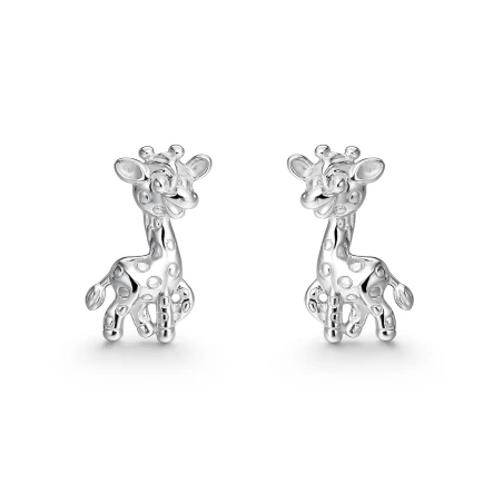 Pendientes Itemporality Jirafa Plata Baño Rodio SEA-100-451-UU