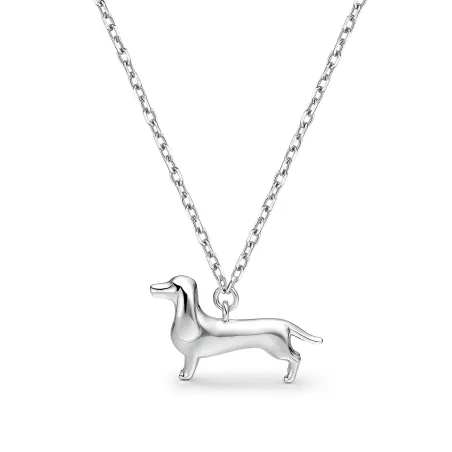 Collar Itemporality Teckel Plata Baño Rodio SNL-100-201-UU