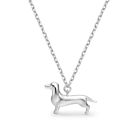 Collar Itemporality Teckel Plata Baño Rodio SNL-100-201-UU