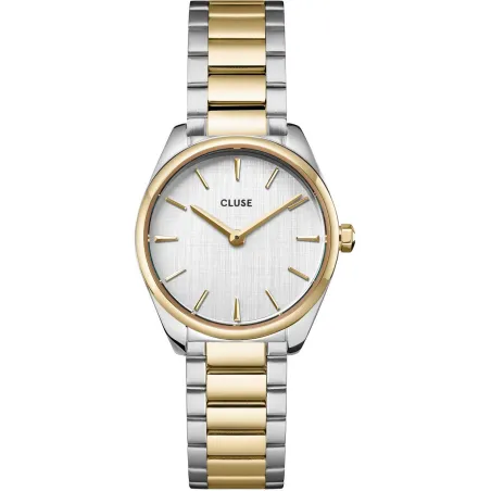 Reloj Cluse Féroce Mini Plateado y Dorado Analógico Mujer CW11708