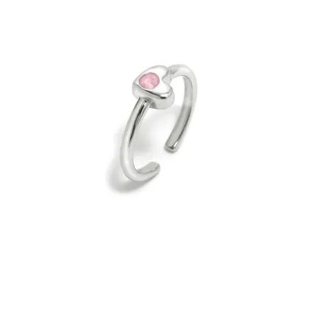 Anillo Agatha Ruiz de la Prada Corazón Plata y Circonita Rosa 225GAG