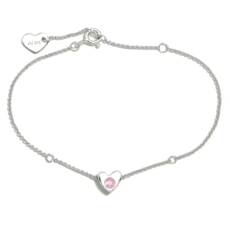 Pulsera Agatha Ruiz de la Prada Corazón Plata y  Circonita Rosa 325GAG