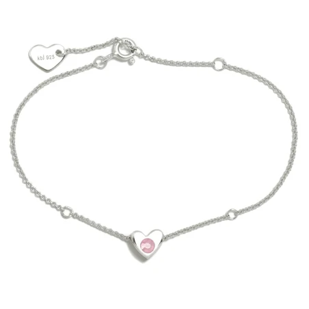 Pulsera Agatha Ruiz de la Prada Corazón Plata y Circonita Rosa 325GAG