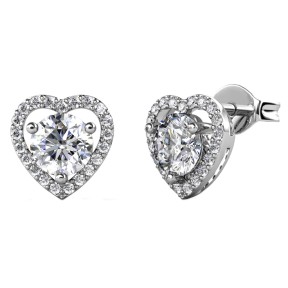Pendientes Brizzling Moisannite Diamond Corazón BME013