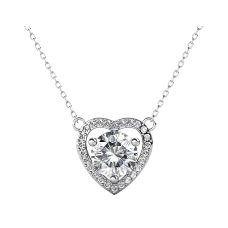 Gargantilla Brizzling Moissanite Diamond Corazón Plata BMP013