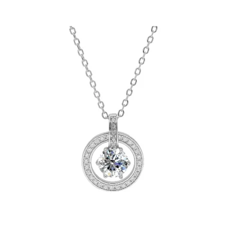 Gargantilla Brizzling Moissanite Diamond Plata BMP130
