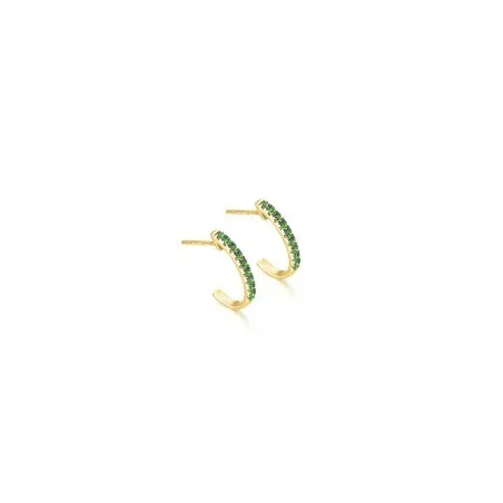 Pendientes Le Carré Eden Aros Oro 18kt y Esmeraldas GB211ES.00