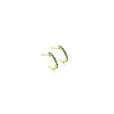 Pendientes Le Carré Eden Aros Oro 18kt y Esmeraldas GB211ES.00