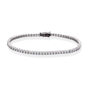 Pulsera Marina García Geneve Plata Baño Rodio y...