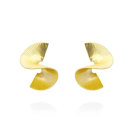 Pendientes Marina García Endless Plata Baño Oro 91229PD