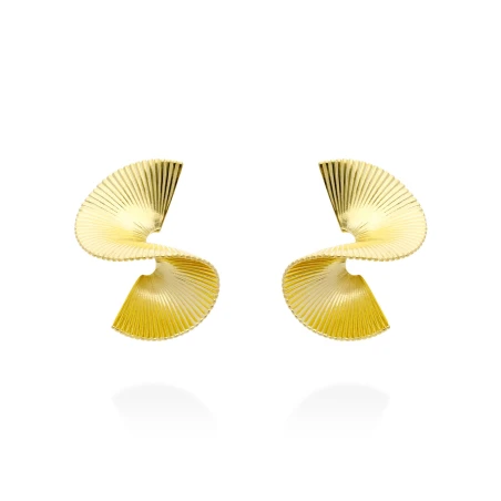Pendientes Marina García Endless Plata Baño Oro 91229PD