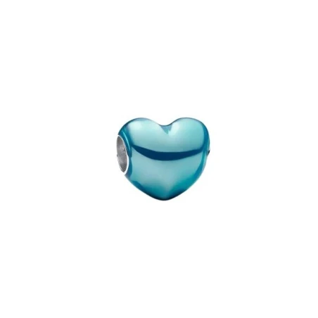 Charm Pandora Corazón Metálico Azul Cielo 793337C06