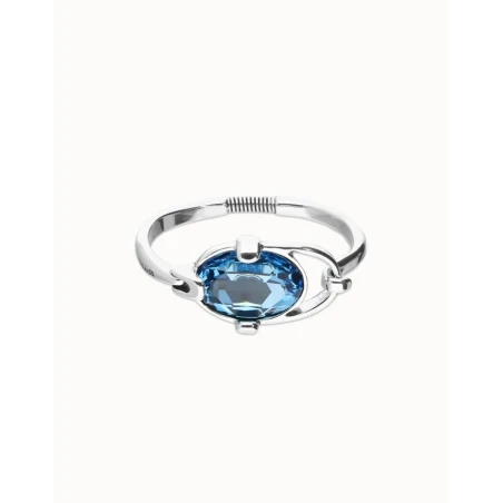Pulsera UNOde50 Ser Deslumbrante Baño Plata y Cristal Azul PUL2593AZUMTL0M
