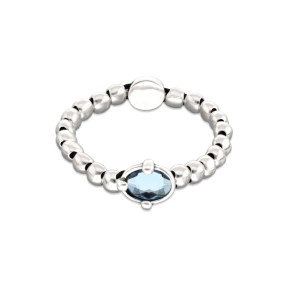 Pulsera UNOde50 Ser Deslumbrante Baño Plata y Cristal...