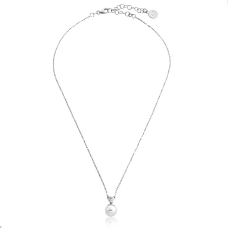 Gargantilla Majorica Selene Plata Baño Rodio y Perla 15304.01.2.000.010.1