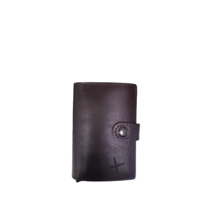 Tarjetero Piel Envejecida Marrón Hombre 222-104MARR