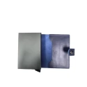 Tarjetero Piel Envejecida Azul Marino Hombre 222-104AZUL