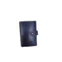 Tarjetero Piel Azul y Oro Hombre 222-105AZU-OR