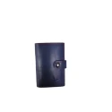 Tarjetero Piel Azul y Rojo Hombre 222-105AZU-RO