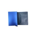 Tarjetero Piel Marengo y Azul Hombre 222-105MAR-AZ