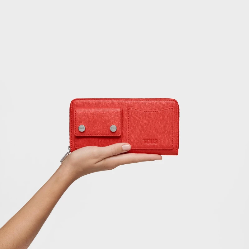 Billetera TOUS Audree Pockets Roja Mediana 2002360617