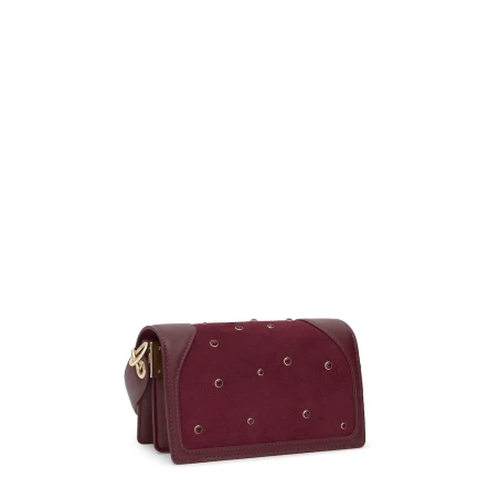 Bolso bandolera TOUS Audree Strass Burdeos Pequeño 2002358521