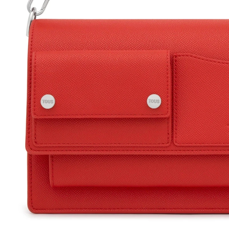 Bolso Bandolera TOUS Audree Pocket Rojo Mediano 2002358117