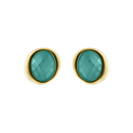 Pendientes Luxenter Alqua Plata Baño Oro y Cuarzo Turquesa EXA130Y96500