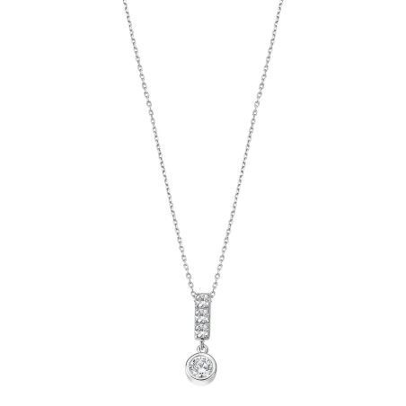 Collar Lotus Silver Plata y Circonitas Blancas LP3083-1/1